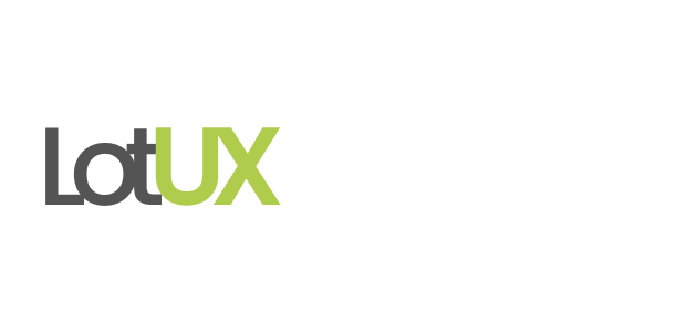White Version of LotuX Design Studio Logo – Elevating SaaS UX with Clean, Strategic Design