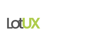 White Version of LotuX Design Studio Logo – Elevating SaaS UX with Clean, Strategic Design